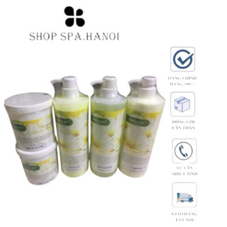 [SIÊU SALE] Bộ chăm sóc da kem mát xa , sữa rửa mặt , tẩy da chết hoa cúc chuyên dùng cho spa