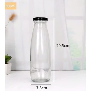 Chai Thủy Tinh Tròn 500ml Nắp thiết