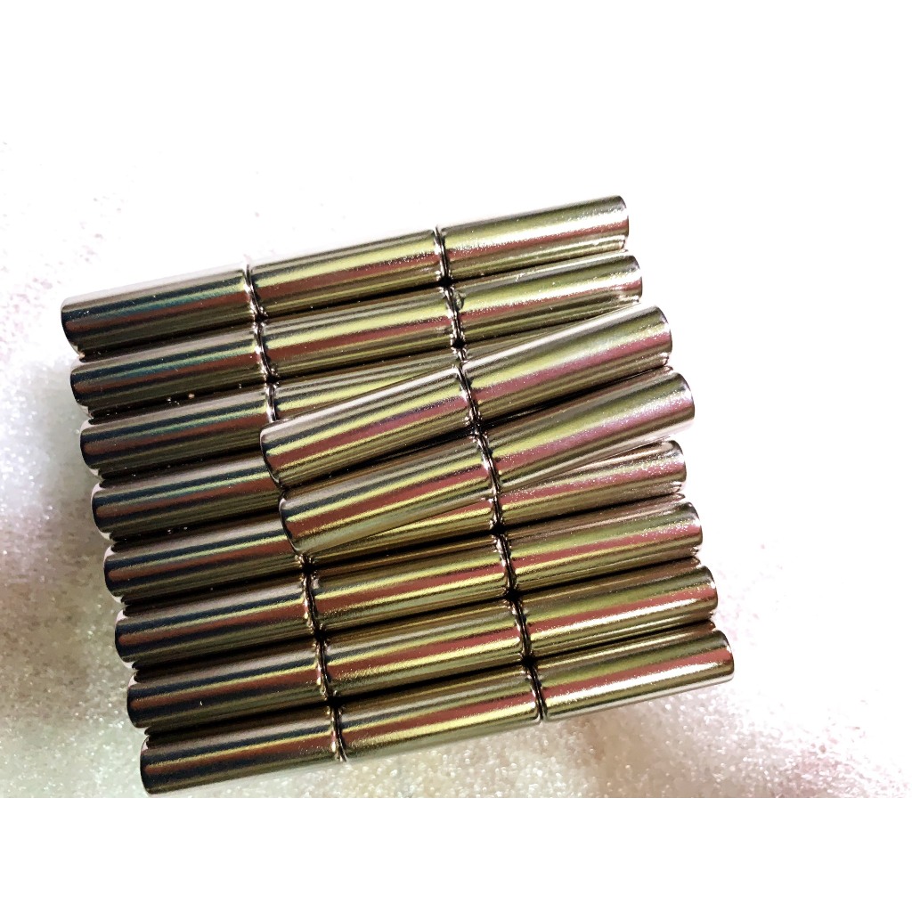 Nam châm trụ tròn đất hiếm D10x20mm(siêu hút)