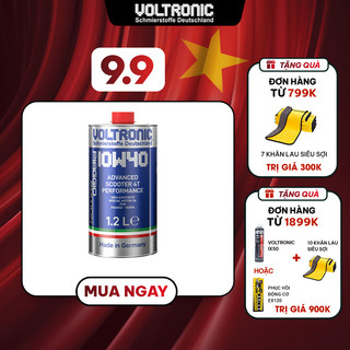 Dầu nhớt nhập khẩu đức VOLTRONIC advance scooter 4t performance 10w40 1.2l chuyên dành cho xe piaggio, vespa