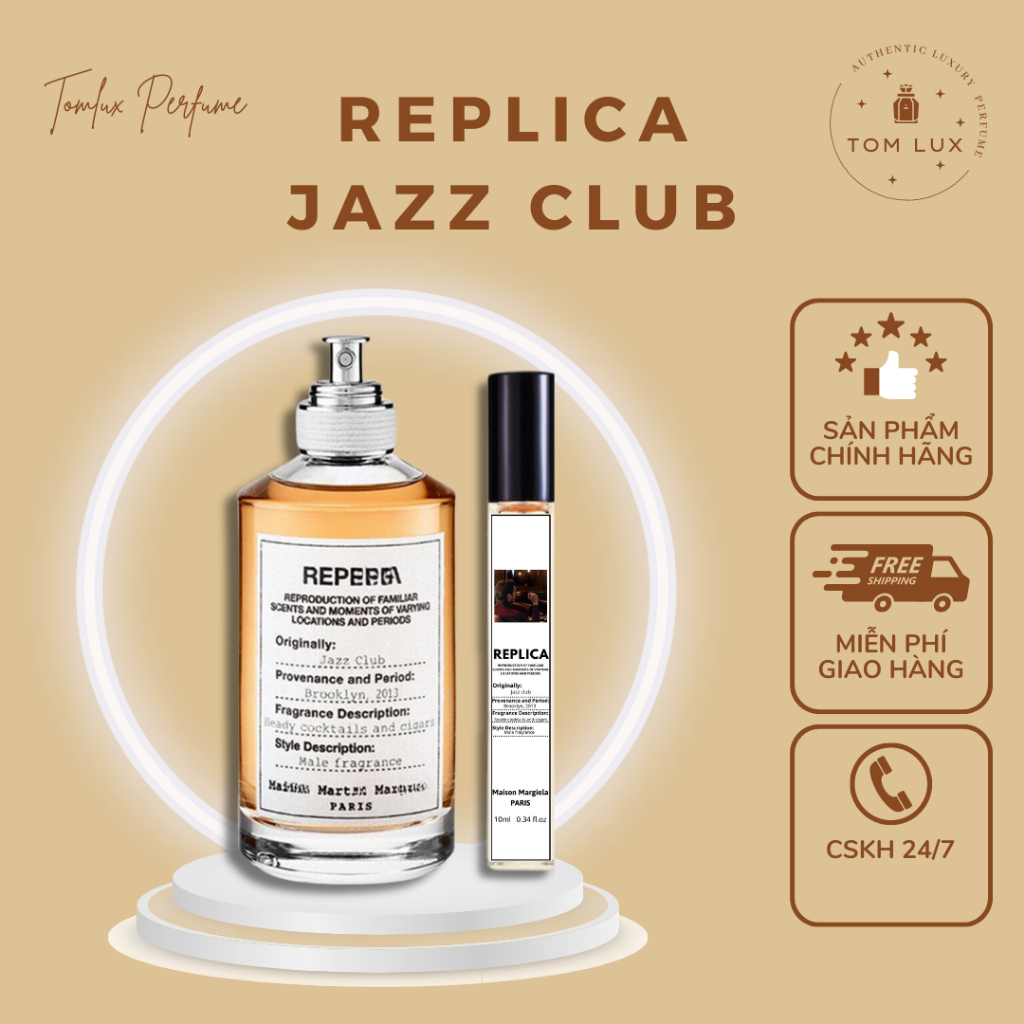 (MẪU THỬ) Nước Hoa Unisex Rep Jazz EDT TomLux 10ml
