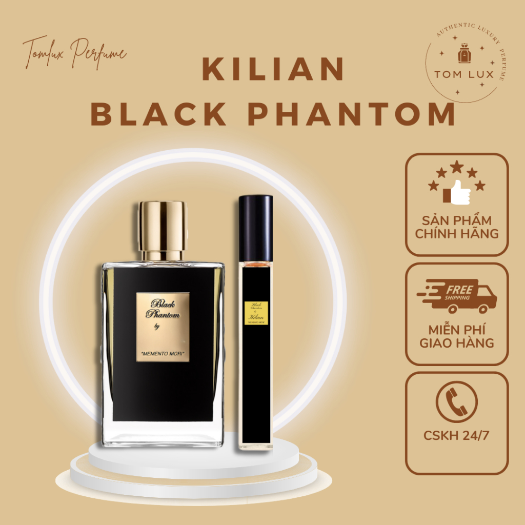 (MẪU THỬ) Nước Hoa Unisex KiIIian Black Phantom EDP TomLux 10ml