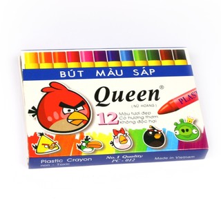 Bút sáp màu Queen chính hãng, bút màu thơm tiêu chuẩn cho bé, SÁP TÔ MÀU 18 MÀU