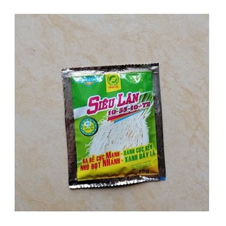 [Rẻ vô địch] PHÂN BÓN SIÊU LÂN XANH 10-55-10+ TE 15G (Phân bón Ra Rễ Nhú Đọt Xanh Dày lá)