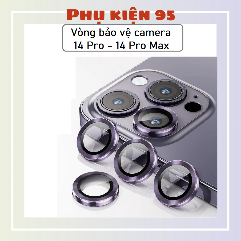 Vòng camera iPhone 14 Pro Max | 14 Pro bảo vệ camera( vòng kim loại) cao cấp