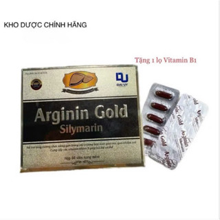 Bổ gan ARGININ GOLD SILYMARIN hộp 60 viên - lợi mật - tăng cường chức năng gan - giải độc cơ thể