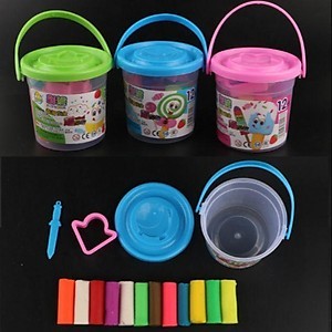 xô đất nặn cho bé 12 màu, Màu Đất Sét Đất Nặn Màu Không Mùi Đất Sét Cao Su