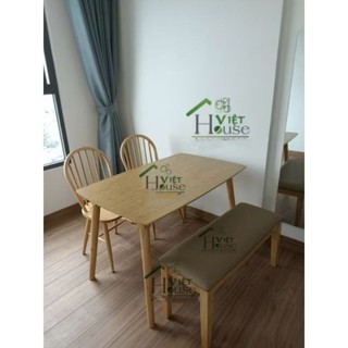Set bàn ăn Akira ghế bench giá rẻ (Freeship 1 số kv nt HCM cũ)