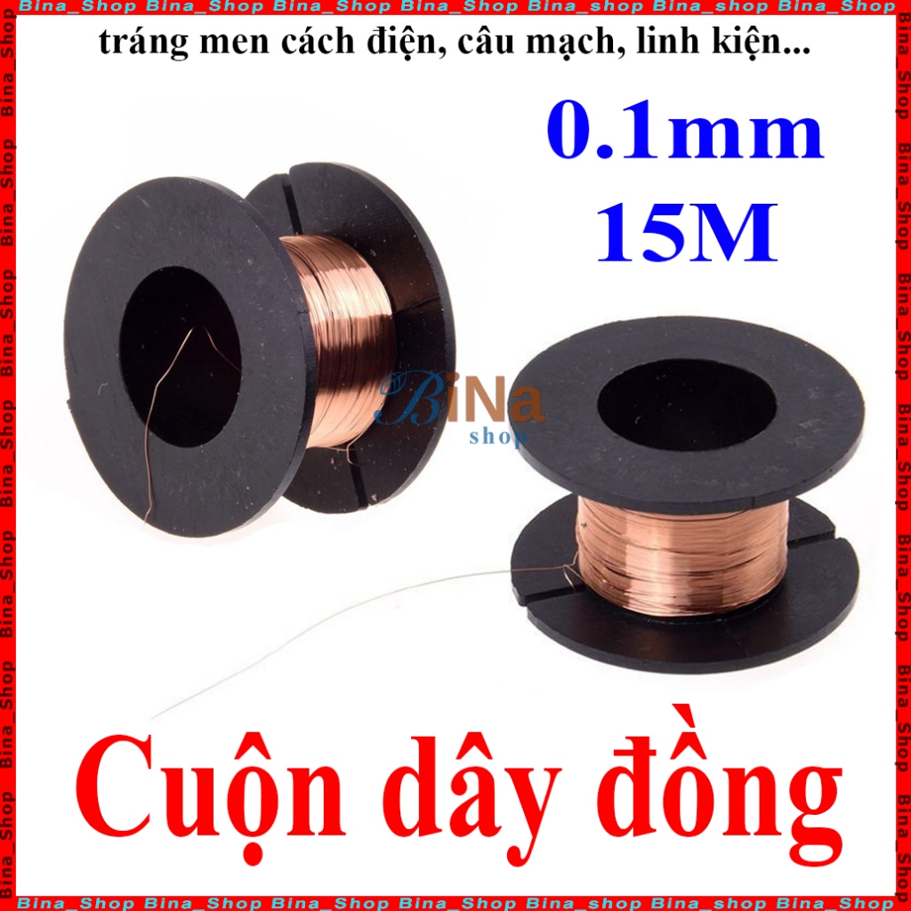 Cuộn dây đồng mỏng 0.1mm câu mạch linh kiện