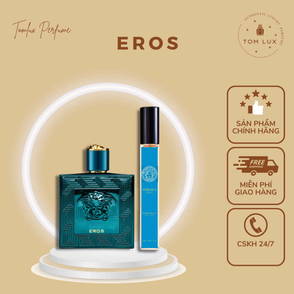 (MẪU THỬ) Nước Hoa Nam Versace Eros EDT TomLux 10ml