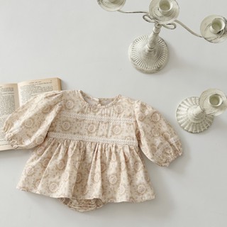 body váy dài tay cho bé gái thu đông sơ sinh, 6 tháng, 1 tuổi