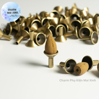 [GIÁ SỈ] Đế Trụ Phễu Đồng Cắm Nhang, Để Nụ Trầm Thác Khói Ngược Bàn Thờ Tháp Trầm Hương Phụ Kiện Xông Trầm Phong Thủy