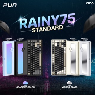 Hàng Chính Hãng Rainy 75 - Bàn phím cơ RAINY75 Kết Nối 3 Mode, Full Nhôm, Led RGB