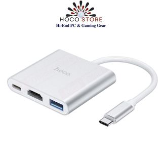 HUB Cáp Chuyển Đổi Hoco HB14 3in1 ( TypeC / HDMI / USB ) l Hoco Store PC