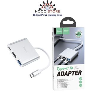 HUB Cáp Chuyển Đổi Hoco HB14 3in1 ( TypeC / HDMI / USB ) l Hoco Store PC