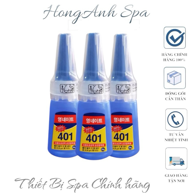 Keo 401 chuyên gắn móng gắn đá siêu chắc