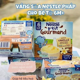 Váng sữa Nestle Pháp cho bé từ 6m (Lốc 4 hộp x 100gr)