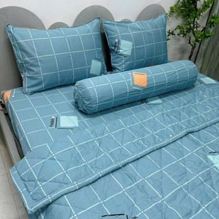 Bộ drap cotton Hàn Quốc 100%cotton( 1 ga, 2 bao gối nằm, 1 bao ôm)