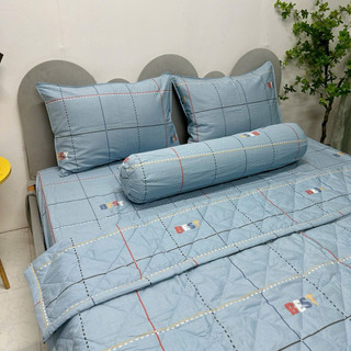 Bộ drap cotton Hàn Quốc 100%cotton( 1 ga, 2 bao gối nằm, 1 bao ôm)