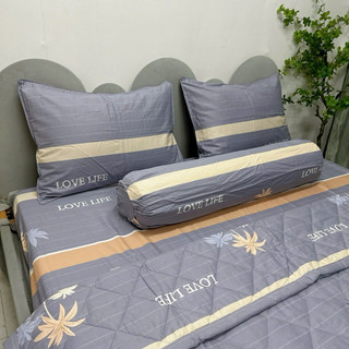 Bộ drap cotton Hàn Quốc 100%cotton( 1 ga, 2 bao gối nằm, 1 bao ôm)