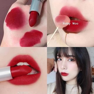 Son thỏi siêu lì Retro Matte Lipstick 707 Ruby W00 /Innisfree Fruity Squeeze - LAMII BEAUTY