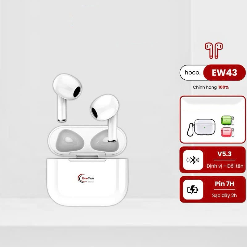 Tai nghe Bluetooth Hoco EW43 chính hãng cao cấp pin 8h định vị đổi tên cảm ứng dùng cho mọi dòng máy,Tai nghe không dây
