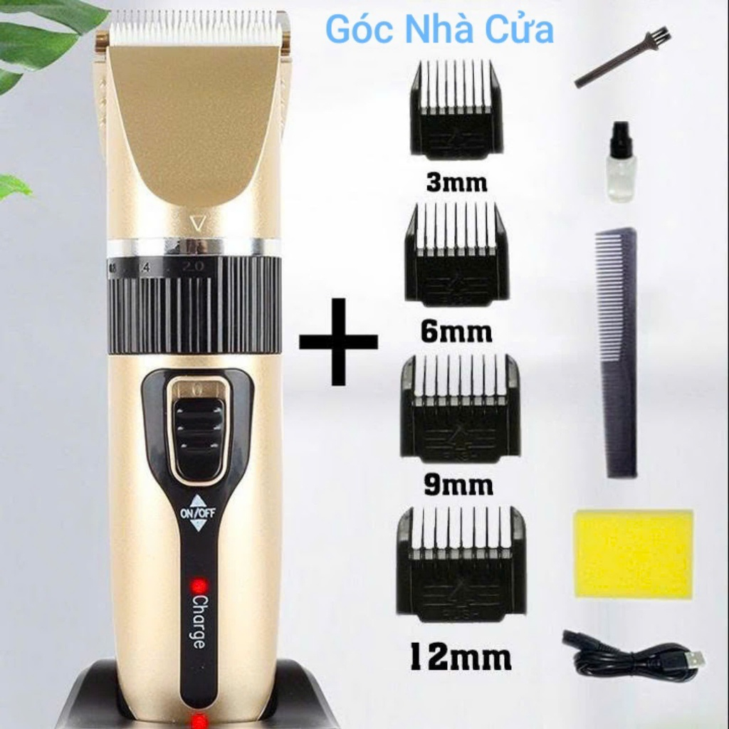 [ MỚI] Tông Đơ Cắt Tóc CG - TẶNG KÈM 2 KÉO CẮT TỈA - 1 LẤY RÁY TAI CÓ ĐÈN