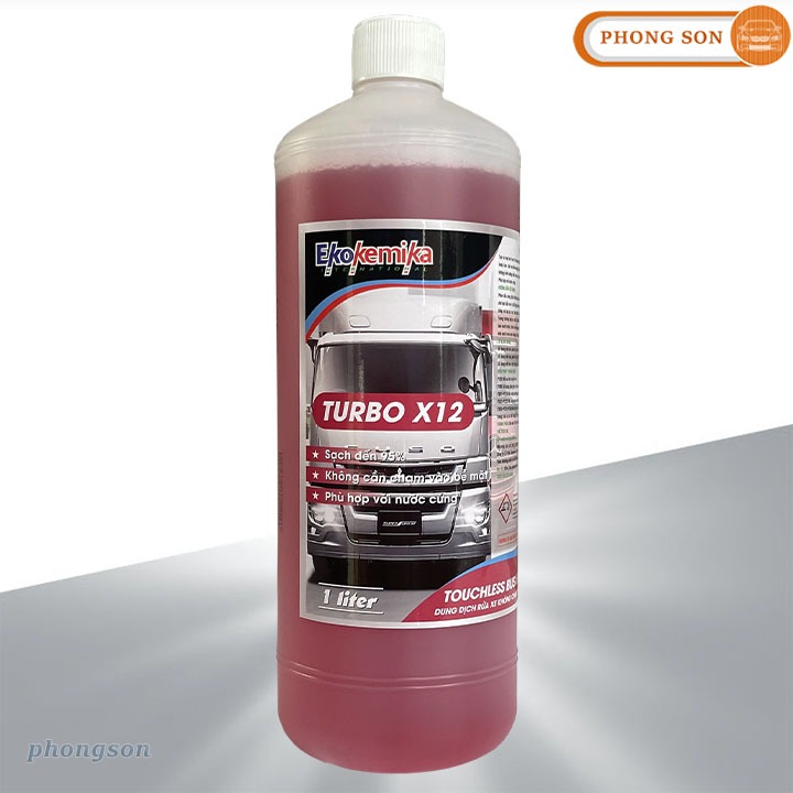 Nước rửa xe không chạm Turbo X12 Ekokemika chai 1 lít