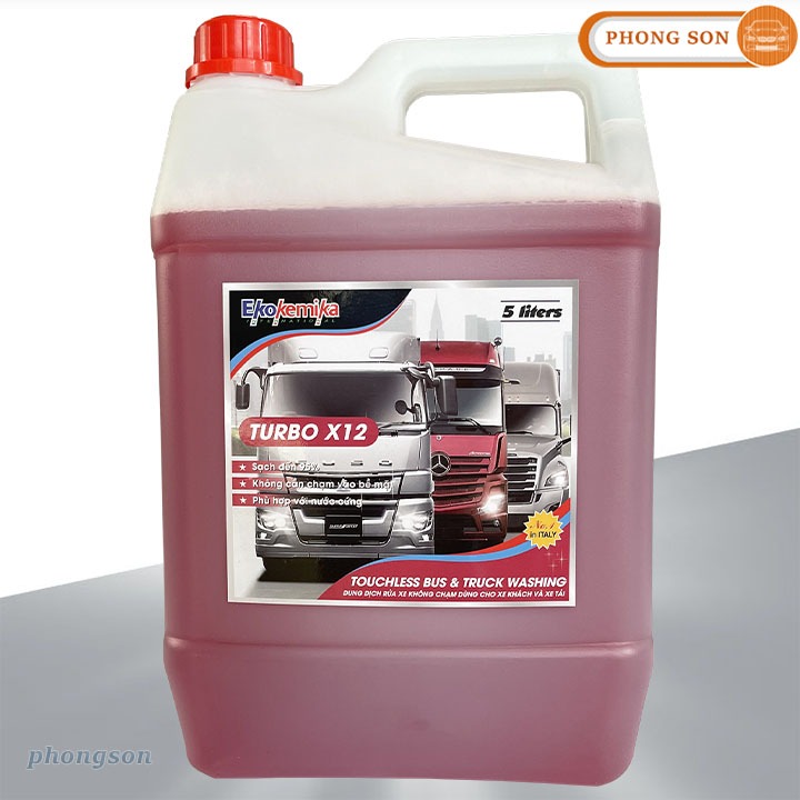 Nước rửa xe không chạm Turbo X12 Ekokemika can 5 lít