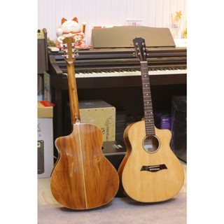 Đàn Guitar AC-01S dòng Acoustic - Gỗ Thịt Full Size - Kèm bao da 3 lớp, kẹp capo, bộ dây dự phòng, pick, ty