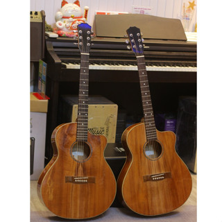 Đàn Guitar AC-01AH dòng Acoustic - Gỗ Thịt Full Solid - Kèm bao da 3 lớp, kẹp capo, bộ dây dự phòng, pick, ty