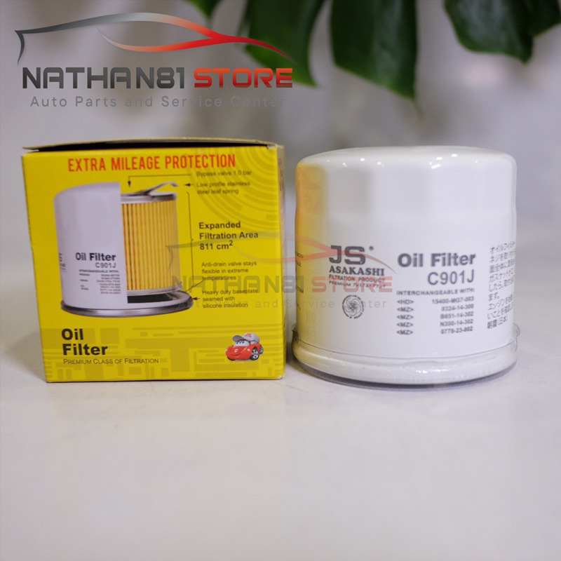 [JS Asakashi] Lọc nhớt: Mazda2 , Mazda3 , Mazda6 , Mazda CX5 Mazda 323 , 626 (Mã sản phẩm: C901J )