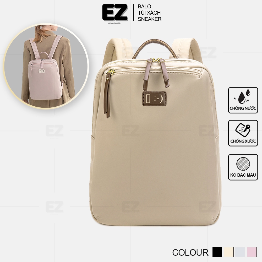 Balo nữ đựng laptop chống sốc chống nước cao cấp EZ BALO BLN24 Cặp laptop nữ cao cấp xinh xắn