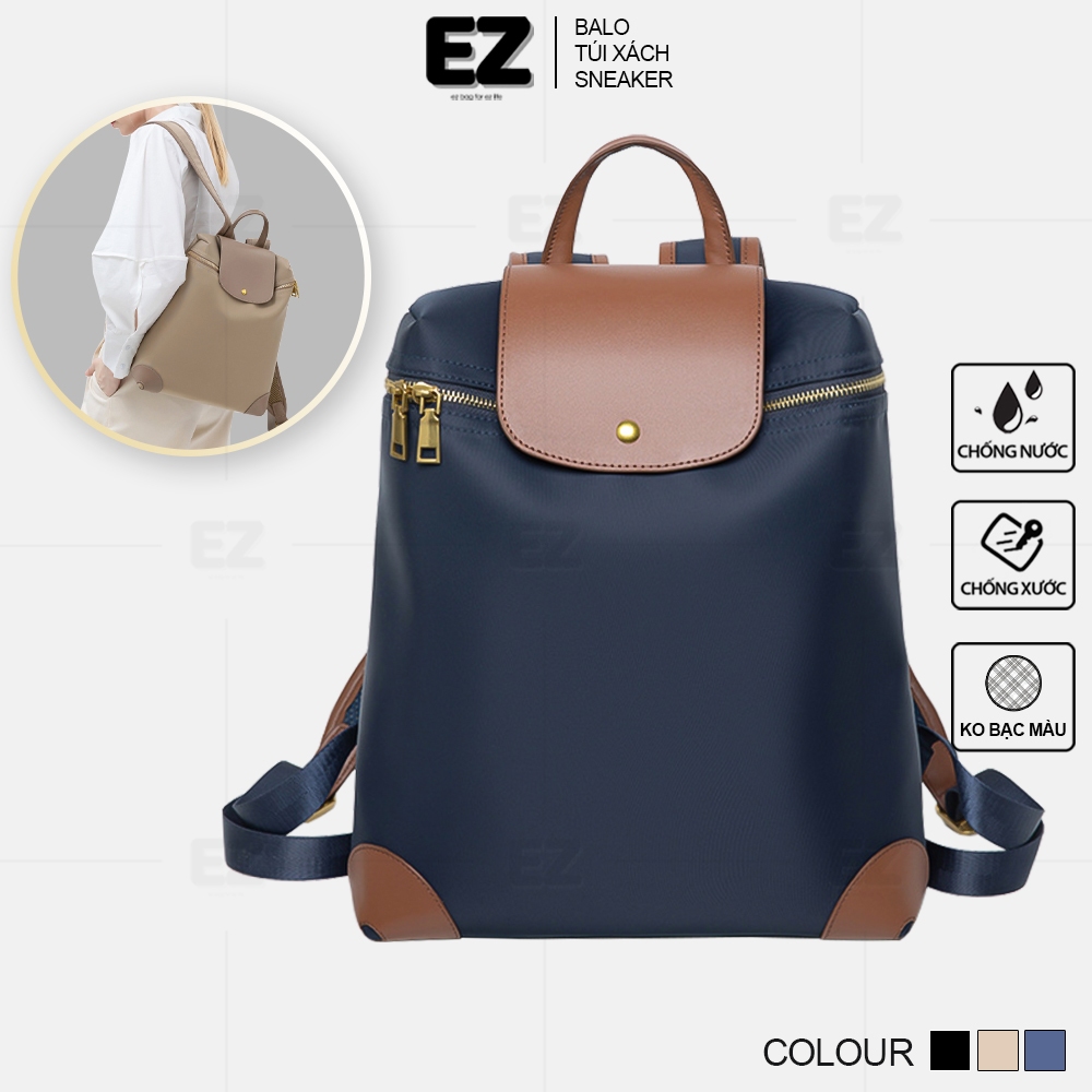 Balo nữ thời trang cao cấp BLN27 vải chống thấm nước EZ BALO Cặp nữ công sở , Balo đi học nữ đẹp