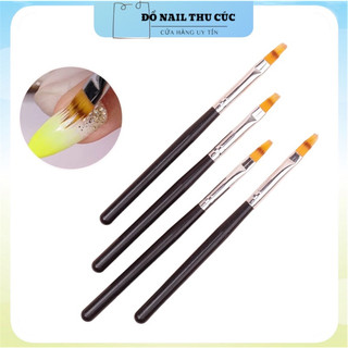 Cọ vẽ nail,cọ tán omber cán đen