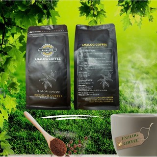 500Gr Bột cà phê nguyên chất, Hữu cơ 100%-Analog coffee, rang mộc, thơm nồng, đậm đà, mang năng lượng tích cực