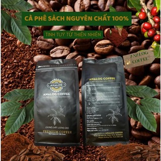 500Gr Bột cà phê nguyên chất, Hữu cơ 100%-Analog coffee, rang mộc, thơm nồng, đậm đà, mang năng lượng tích cực