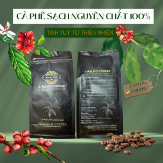 500Gr Bột cà phê nguyên chất, Hữu cơ 100%-Analog coffee, rang mộc, thơm nồng, đậm đà, mang năng lượng tích cực