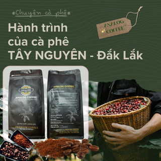 500Gr Bột cà phê nguyên chất, Hữu cơ 100%-Analog coffee, rang mộc, thơm nồng, đậm đà, mang năng lượng tích cực