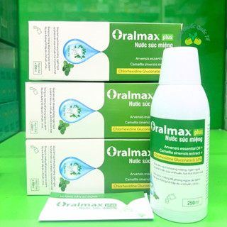 Nước súc miệng Oralmax Plus làm sạch mảng bám, ngừa hôi miệng,chắc răng hơi thở thơm mát(Chai 250ml)