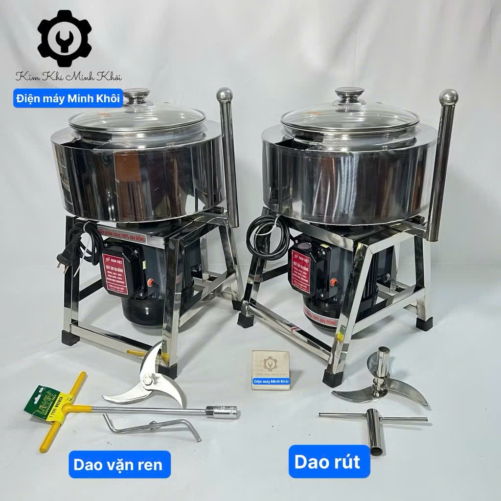 Máy xay thịt công nghiệp làm giò,chả, xúc xích, pate 1100W Khung chữ A đa năng, 2 lớp, lõi đồng 100%