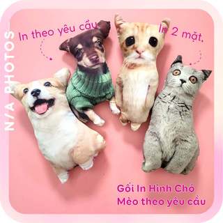  Gấu bông in ảnh theo yêu cầu in hình chó mèo người,... 