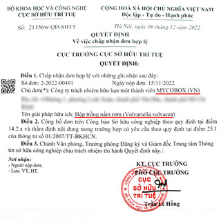 MycoBOX - Phôi trồng Nấm Rơm