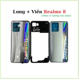 Vỏ lưng + viền Realme 8/ Realme 8 pro ,kèm kính camera,khay sim