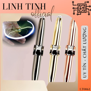 Bút Bi Xoay Kim Loại - Con Quay Fidget Spinner có đèn LED phát sáng đa năng