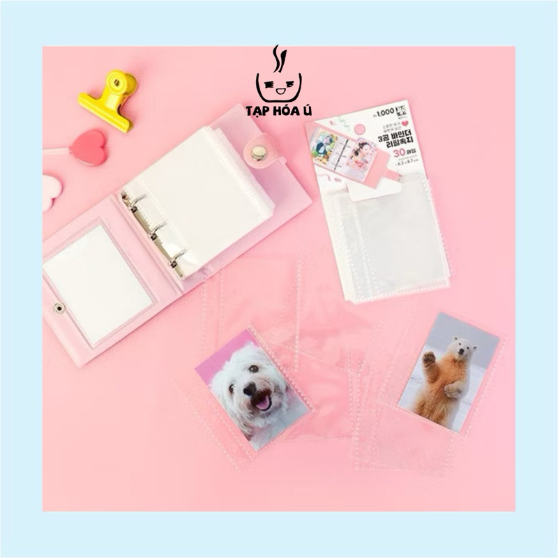 [MUA LÀ CÓ QUÀ] DAISO HÀN SHEET REFILL MINI BINDER/ COLLECT BOOK 1 Ô 3 CÒNG - CÓ SẴN