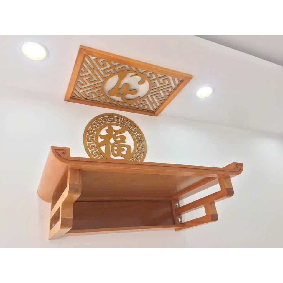 kệ thờ phật gỗ sồi 61cm