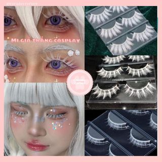   HÀNG CÓ SẴN-8 mẫu  Mi giả trên dưới màu trắng makeup trang điểm hóa trang anime cosplay manga 