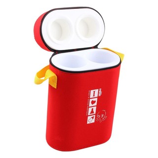 Ủ bình sữa đôi bọc vải cao cấp Farlin BF-225