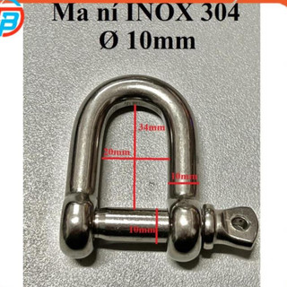 Ma ní U INOX 304 [ Phi 10mm ] CÁP THÉP Thái Bình Vina